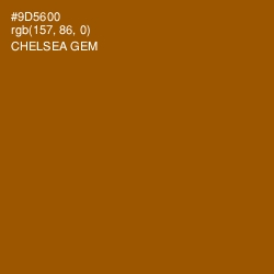 #9D5600 - Chelsea Gem Color Image