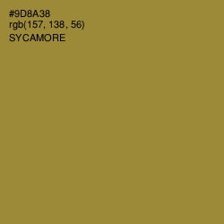 #9D8A38 - Sycamore Color Image
