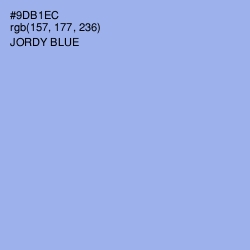 #9DB1EC - Jordy Blue Color Image