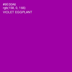 #9E00A6 - Violet Eggplant Color Image