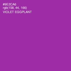 #9E2CA6 - Violet Eggplant Color Image