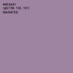 #9E84A1 - Manatee Color Image
