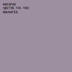 #9E8FA0 - Manatee Color Image