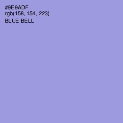 #9E9ADF - Blue Bell Color Image