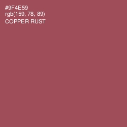 #9F4E59 - Copper Rust Color Image
