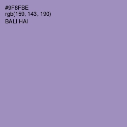 #9F8FBE - Bali Hai Color Image