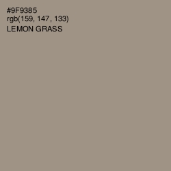 #9F9385 - Lemon Grass Color Image