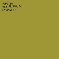 #9F9736 - Sycamore Color Image