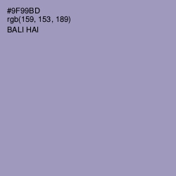 #9F99BD - Bali Hai Color Image