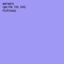 #9F99F5 - Portage Color Image