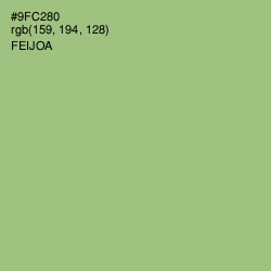 #9FC280 - Feijoa Color Image