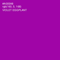 #A005A8 - Violet Eggplant Color Image