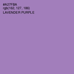 #A27FBA - Lavender Purple Color Image
