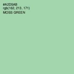 #A2D5AB - Moss Green Color Image