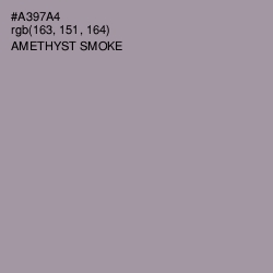 #A397A4 - Amethyst Smoke Color Image