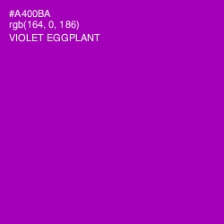 #A400BA - Violet Eggplant Color Image