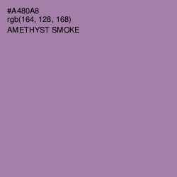 #A480A8 - Amethyst Smoke Color Image