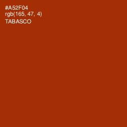 #A52F04 - Tabasco Color Image