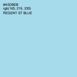#A5DBEB - Regent St Blue Color Image
