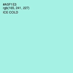 #A5F1E3 - Ice Cold Color Image