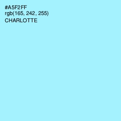 #A5F2FF - Charlotte Color Image