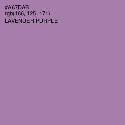 #A67DAB - Lavender Purple Color Image