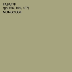 #A6A47F - Mongoose Color Image