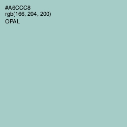 #A6CCC8 - Opal Color Image