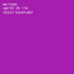 #A71DAE - Violet Eggplant Color Image