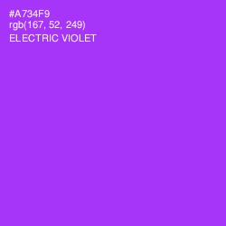 #A734F9 - Electric Violet Color Image