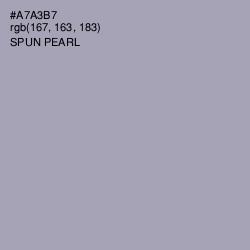#A7A3B7 - Spun Pearl Color Image