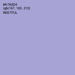 #A7A3D4 - Wistful Color Image