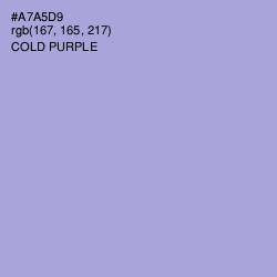 #A7A5D9 - Cold Purple Color Image