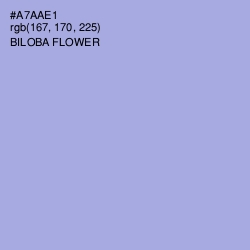 #A7AAE1 - Biloba Flower Color Image