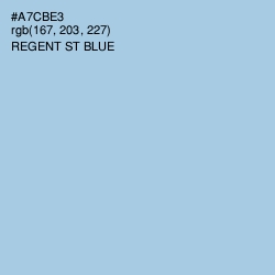 #A7CBE3 - Regent St Blue Color Image