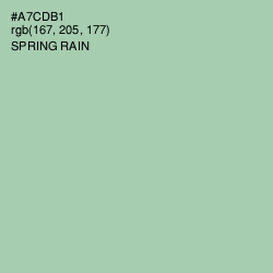 #A7CDB1 - Spring Rain Color Image