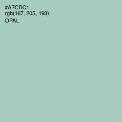 #A7CDC1 - Opal Color Image
