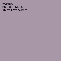 #A898A7 - Amethyst Smoke Color Image