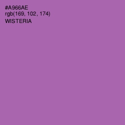 #A966AE - Wisteria Color Image