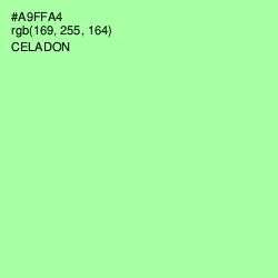 #A9FFA4 - Celadon Color Image