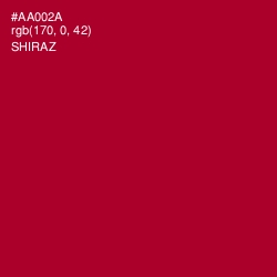 #AA002A - Shiraz Color Image