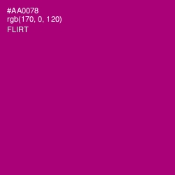 #AA0078 - Flirt Color Image