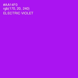 #AA14F0 - Electric Violet Color Image