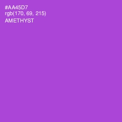 #AA45D7 - Amethyst Color Image
