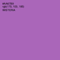 #AA67B9 - Wisteria Color Image