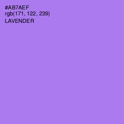 #AB7AEF - Lavender Color Image