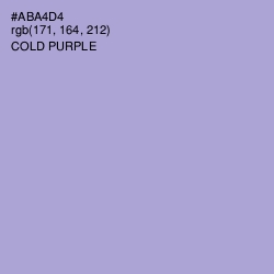 #ABA4D4 - Cold Purple Color Image