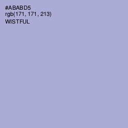 #ABABD5 - Wistful Color Image