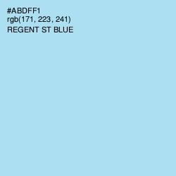 #ABDFF1 - Regent St Blue Color Image