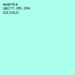 #ABFFEA - Ice Cold Color Image